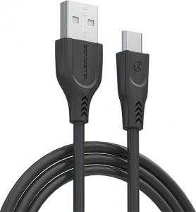 Kabel USB Somostel USB-A - USB-C 1 m Czarny (25712) 2