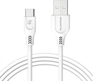 Kabel USB USB-A - USB-C 1.2 m Biały (25715) 1