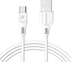 Kabel USB Somostel USB-A - USB-C 1 m Biały (25716) 1