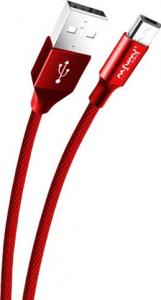 Kabel USB Nafumi USB-A - microUSB 0.3 m Czerwony (25905) 3