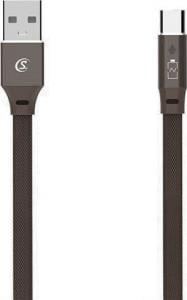 Kabel USB USB-A - USB-C 1 m Czarny (27234) 1