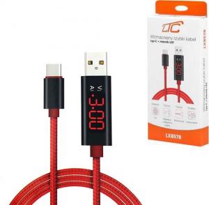 Kabel USB USB-A - USB-C 1.2 m Czerwony (27306) 4
