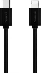 Kabel USB Somostel USB-C - Lightning 1.2 m Czarny (27509) 1