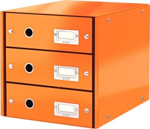 Leitz Pojemnik, szafka Leitz Click & Store z 3 szufladami Pomarańczowy (10K268L) 1