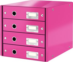 Leitz Pojemnik, szafka Leitz Click & Store z 4 szufladami Różowy (10K269W) 1
