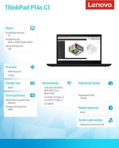 Laptop Lenovo ThinkPad P14s G1 (20Y10004PB) 5