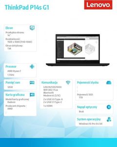 Laptop Lenovo ThinkPad P14s G1 (20Y10001PB) 5