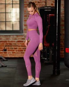 Brubeck LE12910 Legginsy damskie GYM z długą nogawką wrzosowy L 3