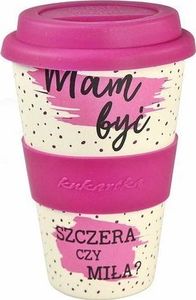 KUKARTKA Kubek Bambusowy - Mam być szczera czy miła? 1