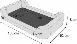 Hobbydog Legowisko Triumph Białe XL 9