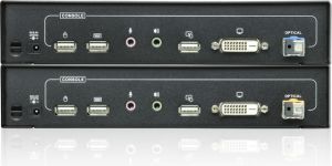 USB DVI Optical KVM Extender (1920 x 1200@600m) - ATEN-CE680-AT-G 2