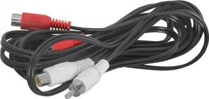 Kabel RCA (Cinch) x2 - RCA (Cinch) x2 1.5m czarny 2