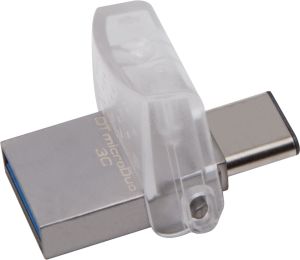 Pendrive Kingston Data Traveler MicroDuo 3C, 16GB, USB 3.1, biało-srebrny (DTDUO3C/16GB) 1