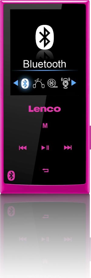 Lenco Odtwarzacz MP3 Xemio 760 BT 8GB różowy 1