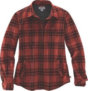 Carhartt Ocieplana Koszula Carhartt Hamilton Plaid Flannel Shirt Jac REDWOOD 1