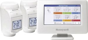 Honeywell THR99C3102 Zestaw Evohome: sterownik, podstawa z zasilaczem, 2 regulatory HR92, 2 zestawy adapterów, 2 podstawki 1