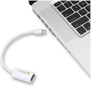 Adapter AV Techly DisplayPort Mini - HDMI biały (304239) 2