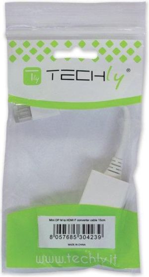 Adapter AV Techly DisplayPort Mini - HDMI biały (304239) 5