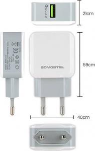 Ładowarka Somostel SMS-A12 1x USB-A 3.1 A (27225) 4