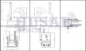 Husar Wciągarka pasowa korbowa ręczna BST R 3500 LBS (1578 kg, 10 m) 2