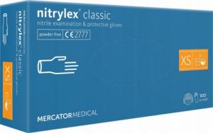 Mercator Medical Rękawice nitrylowe nitrylex classic blue XS 100 s. () - RD30019001 1