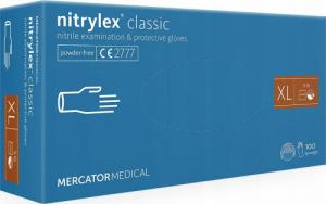 Mercator Medical Rękawice nitrylowe nitrylex classic blue XL 100 s. () - RD30019005 1