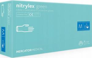 Mercator Medical Rękawice nitrylowe nitrylex green M 100 szt () - RD30138003 1