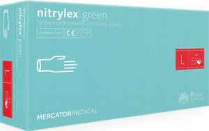 Mercator Medical Rękawice nitrylowe nitrylex green L 100 szt () - RD30138004 1