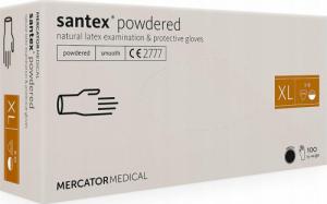 Mercator Medical Rękawice lateksowe santex powdered XL 100 szt () - RD11010005 1
