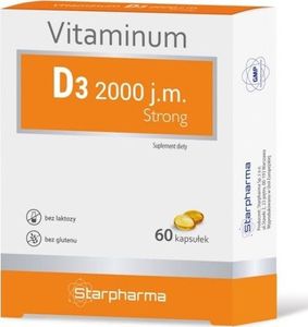 STARPHARMA Vitaminum D3 2000 j.m., Strong, 60 kapsułek 1