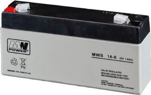 MW Power Pb 6V 14Ah bezobsługowy (waga 1.9kg, max. prąd ład. 4.2A) 1