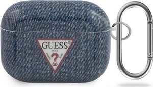 Guess Etui ochronne GUACAPTPUJULDB Jeans Collection do AirPods Pro granatowe 1