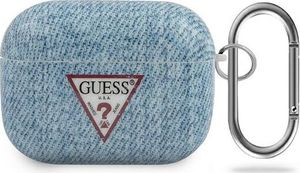Guess Etui ochronne GUACAPTPUJULLB Jeans Collection do AirPods Pro niebieskie 1