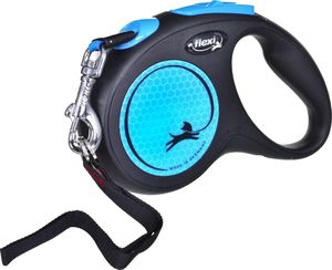 Flexi Smycz automatyczna New Neon S taśma 5 m kol. niebieski 2
