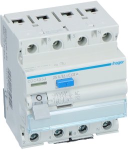 Polot Wyłącznik różnicowoprądowy Hager 3 FAZ. 25A 30MA AC (CD426J) CDC425J 9