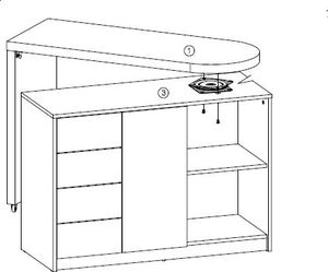 Biurko MCA Meble Marco Białe 108 cm x 40 cm 4