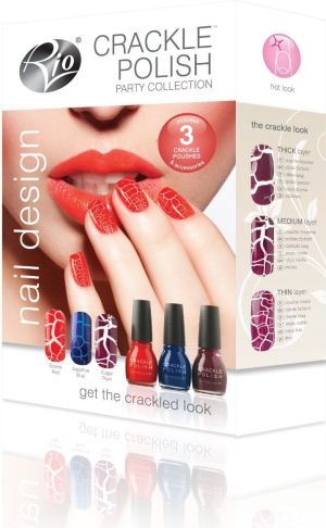 Rio Zestaw do pielęgnacji paznokci Crackle Nails Party (RIO NCRP) 2