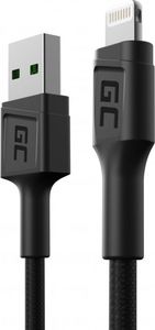 Kabel USB Green Cell USB-A - Lightning 0.3 m Czarny (KABGC24) 1