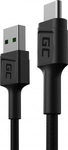 Kabel USB Green Cell USB-A - USB-C 0.3 m Czarny (KABGC25) 1