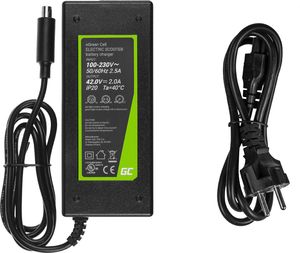 Green Cell Ładowarka Green Cell 42V do hulajnogi Xiaomi Mijia M365, M365 Pro / Segway Ninebot ES1, ES2, ES3, ES4 / Lime / Hive / Bird 2