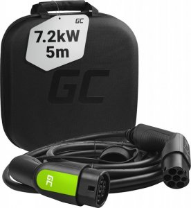 Kabel do ładowania samochodów Green Cell EV09 Type 2 7.2kW 5m 1