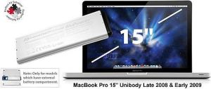Bateria OWC MacBook Pro 15" (NWTBAP15MBU54RS) 1