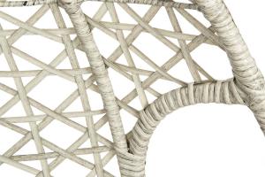 Saska Garden Fotel Duet Deluxe wiszący 2-osobowy - szary 8