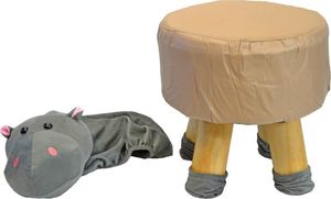 Saska Garden Pufa krzesełko taboret hipcio 28x28cm 3