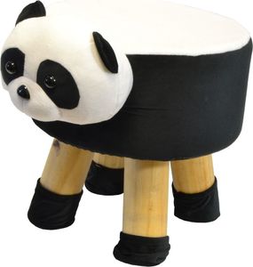 Saska Garden Pufa krzesełko taboret panda 28x28cm 1