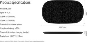 Ładowarka Nillkin Double Shadows Indukcyjna 3 A (NN-MC030/BK) 3