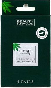 Beauty Formulas Hemp Beauty Eye Gel Patches żelowe płatki pod oczy z organicznym olejem konopnym 6 par 1