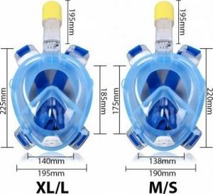 LeFant Maska Do Nurkowania Czarna- rozmiar S/M oraz L/XL 2