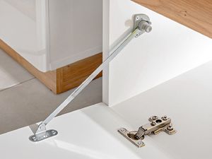 FURNIVAL Meblościanka FAME biały połysk/dąb artisan z przeszkleniami FURNIVAL 7