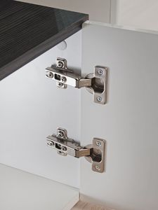 FURNIVAL Meblościanka SOLIDO biała/sosna norweska czarna z podświetleniem LED FURNIVAL 9
